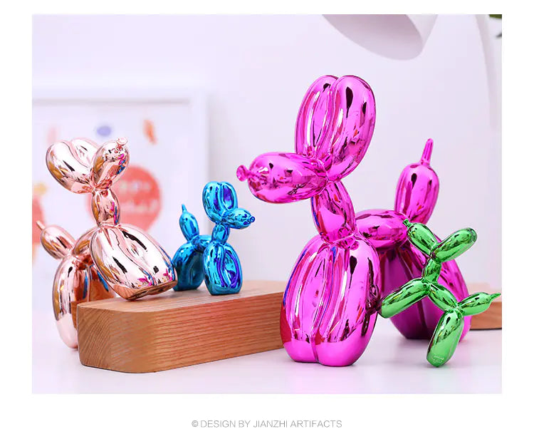 Modern Nordic Balloon Dog Figurine for Home Decor