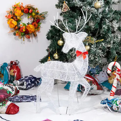 Deer Christmas Iron Art Decoration for Home (Set of 3)