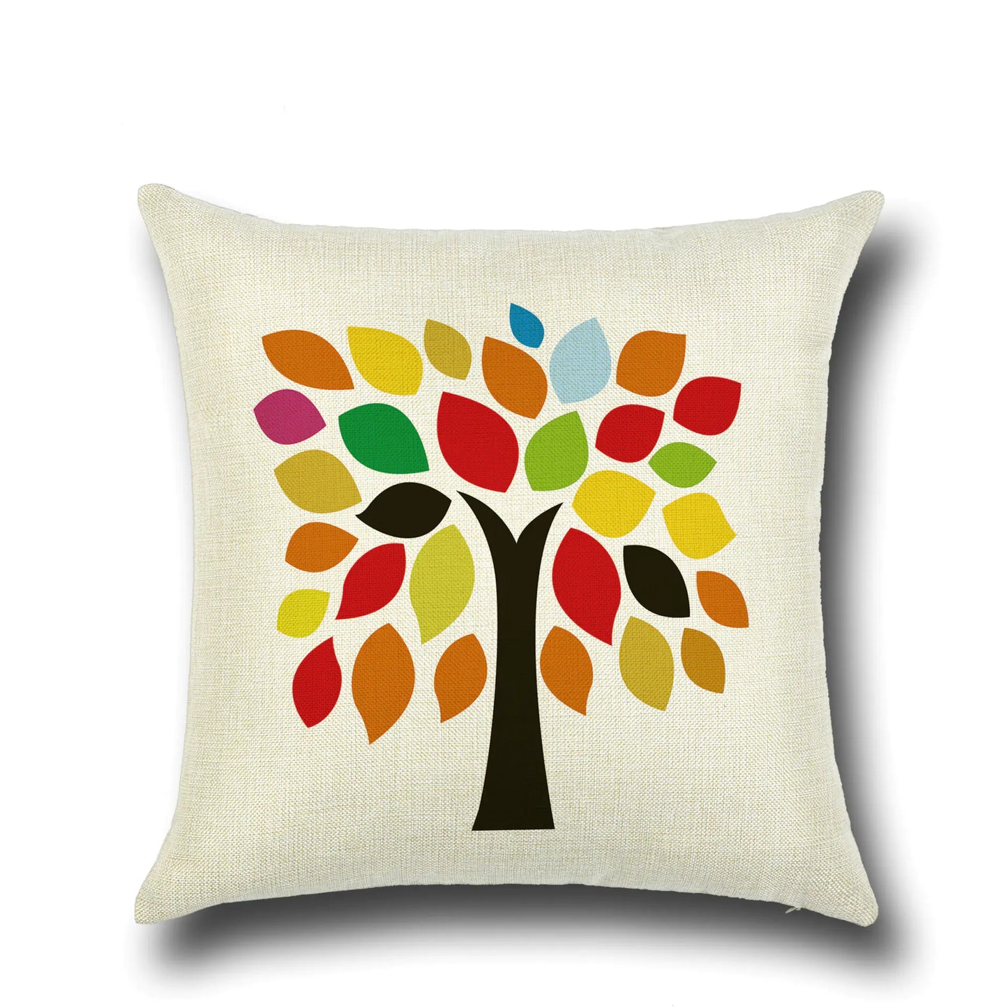 Stylish Cartoon Floral Tree Pillowcase for Home Decor