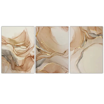 3pcs Abstract Marble Wall Art Posters for Home Decor