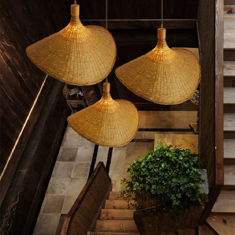 Bamboo Pendant Light - Creative Asian Style Design