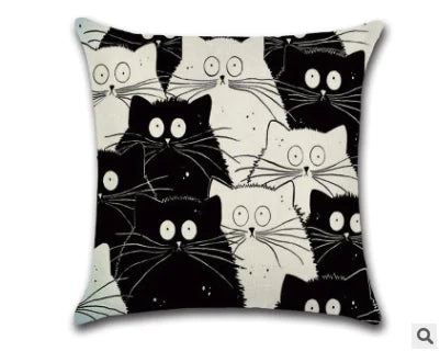 Cat Plush Pillow, Cartoon Cushion for Home Decor