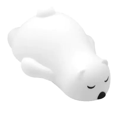 Amazon Bear Silicone Night Light - USB Rechargeable Colorful Decor