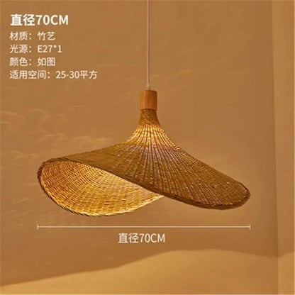 Bamboo Pendant Light - Creative Asian Style Design