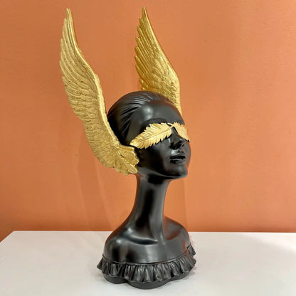 Creative Nordic Winged Goddess Resin Decor for Home