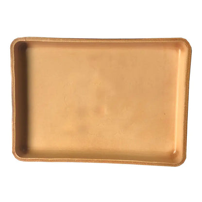 Handcrafted Thick Leather Storage Tray for Home Decor