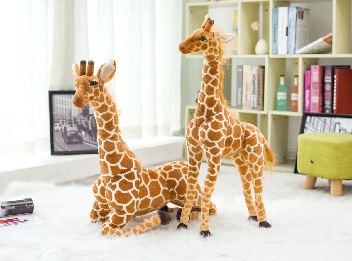 Realistic Plush Giraffe Toy for Kids and Home Decor