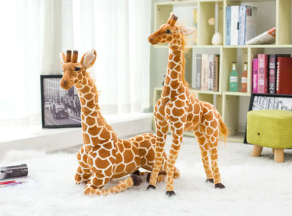 Realistic Plush Giraffe Toy for Kids and Home Decor