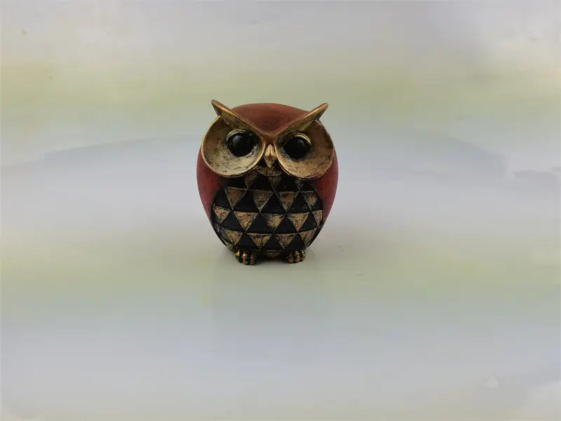 Owl Art Resin Decor
