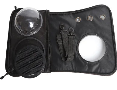 Foldable Cat Backpack with Breathable Mesh Design