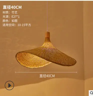 Bamboo Pendant Light - Creative Asian Style Design