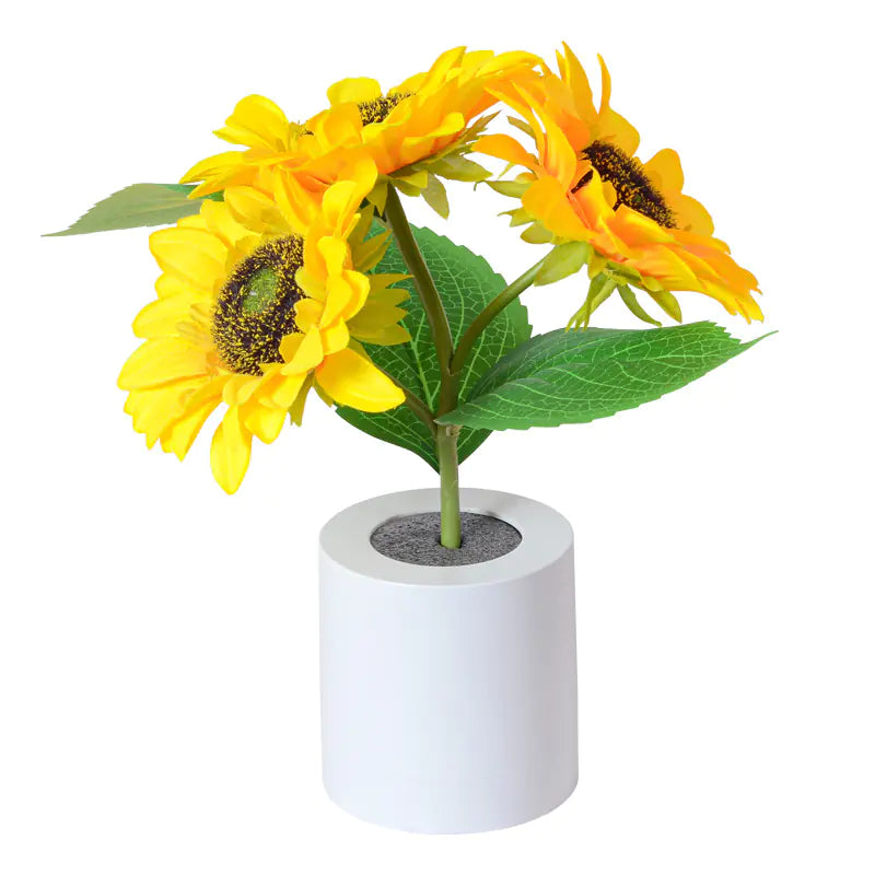 Rechargeable Sunflower LED Night Light for Bedroom Decor