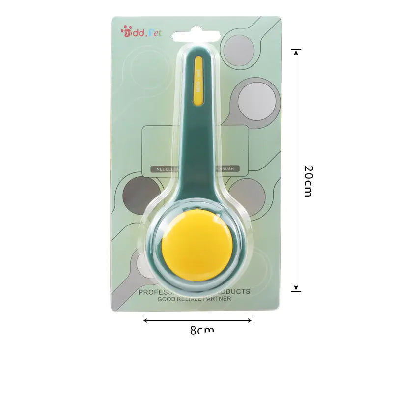 Contrasting Color Dog Comb for Easy Hair Removal