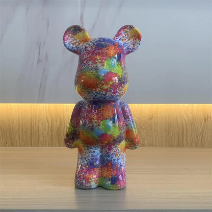 New Cute Heart Bear Figurine for Living Room Decor