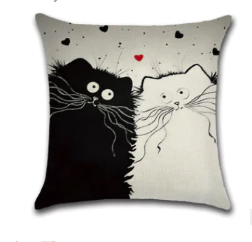 Cat Plush Pillow, Cartoon Cushion for Home Decor