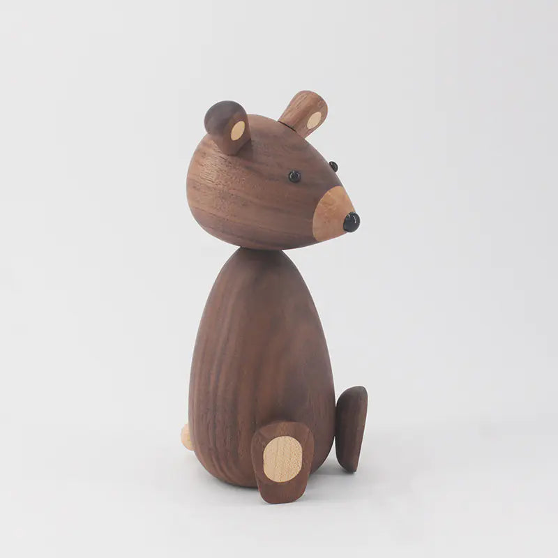 Danish Solid Wood Squirrel Figurine - Home Decor