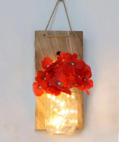 Solar Mason Jar Hanging Light for Garden, Balcony, and Home Decor