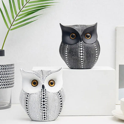 Modern Minimalist Cute Ceramic Owl Decor