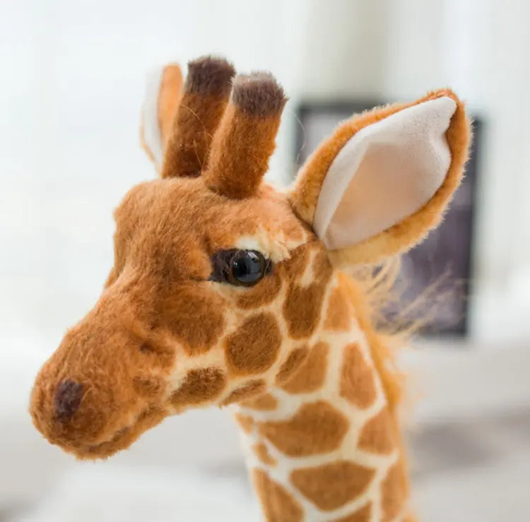 Realistic Plush Giraffe Toy for Kids and Home Decor