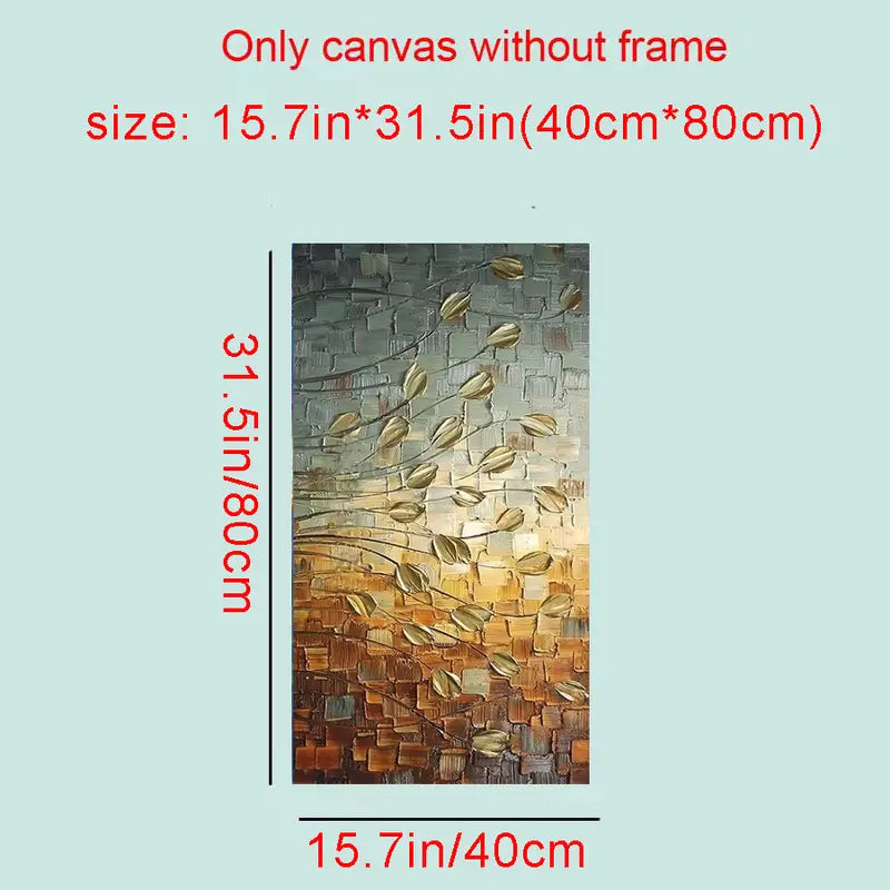 Abstract Leaves Canvas Print Poster for Home Decor