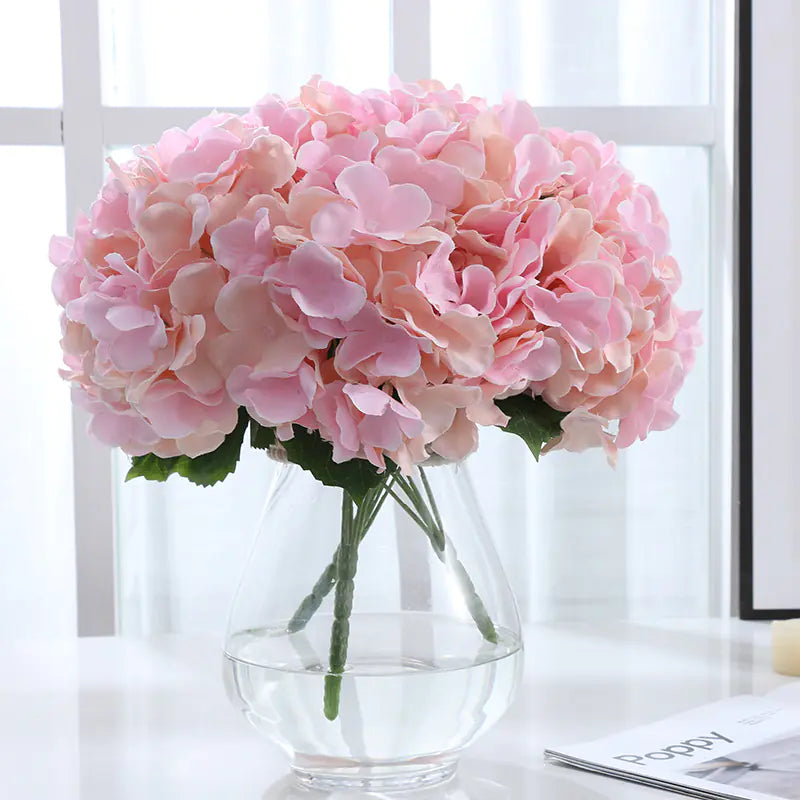 Artificial Hydrangea Bouquet for Home Decor (5 Heads)