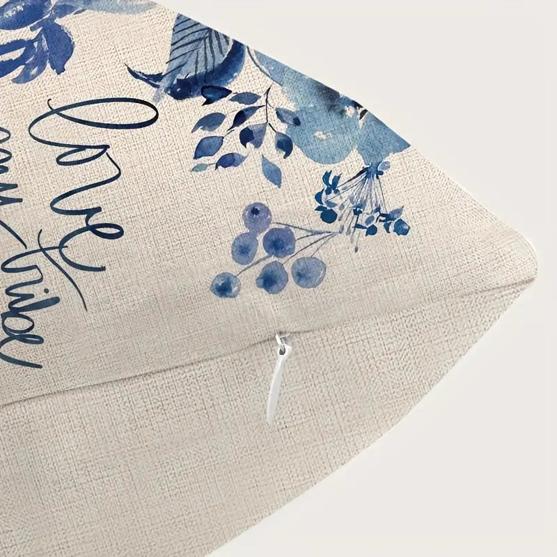 4pcs Floral Digital Print Pillowcases for Home Decor