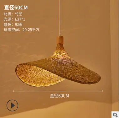 Bamboo Pendant Light - Creative Asian Style Design