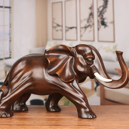 Resin Elephant Figurine for Home Decor (One Piece)