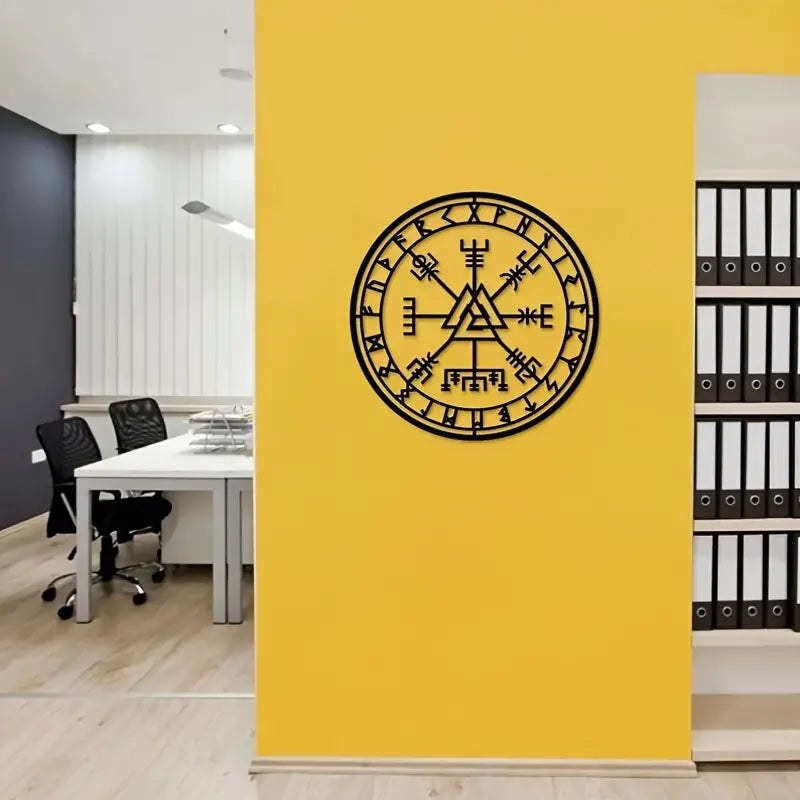 Viking Compass Wall Art Decor - Norse Mythology Symbol