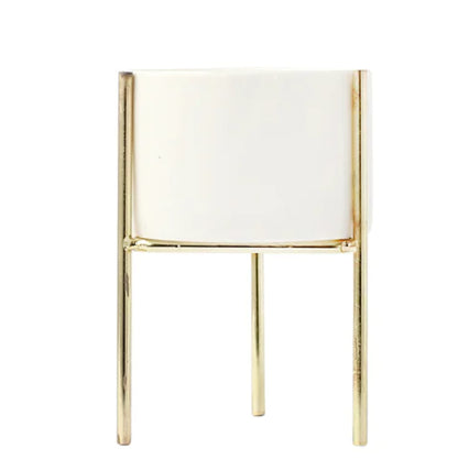 Nordic Style Ceramic and Iron Succulent Planter