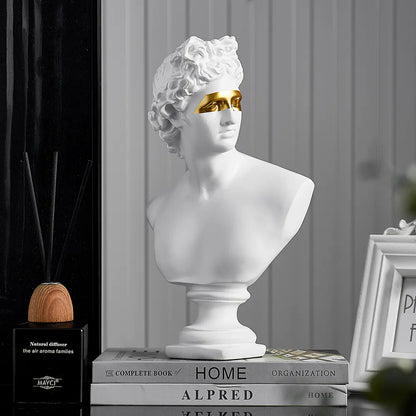 Nordic Luxury Apollo Gold Eye Resin Home Decor Piece