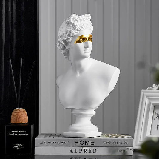 Nordic Luxury Apollo Gold Eye Resin Home Decor Piece