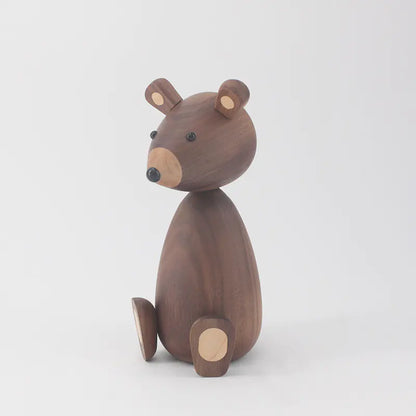 Danish Solid Wood Squirrel Figurine - Home Decor