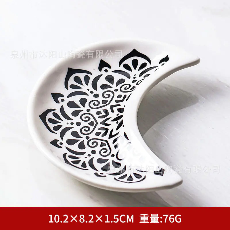 Nordic Ceramic Creative Moon Fruit Plate and Dish Decor