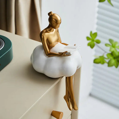 Original Design Cloud Girl Figurine for Home Decor
