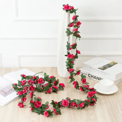 Artificial Rose Garland for Home and Garden Decor