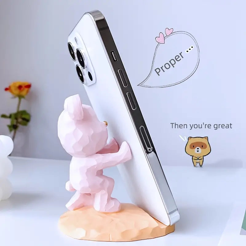 Creative Bear Phone Holder for Desktop Home Decor