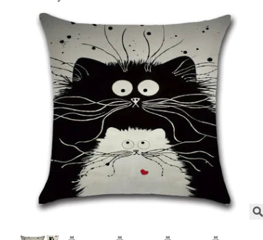 Cat Plush Pillow, Cartoon Cushion for Home Decor