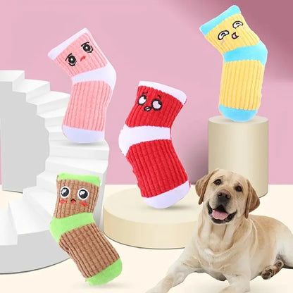 Cartoon Plush Dog Toys for Boredom Relief