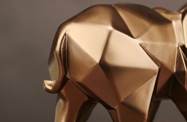 Elephant Figurine for TV Cabinet and Home Decor