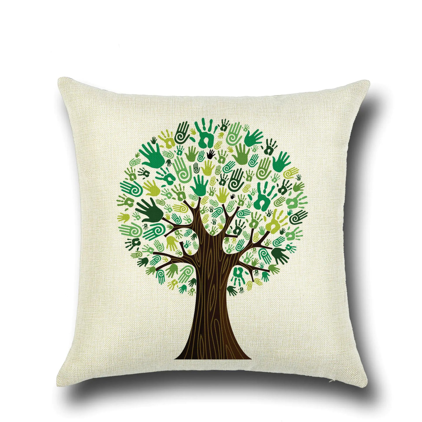 Stylish Cartoon Floral Tree Pillowcase for Home Decor