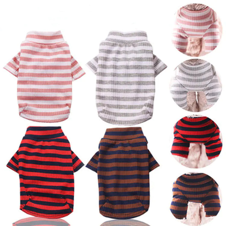 Striped Pet Stretch Garments
