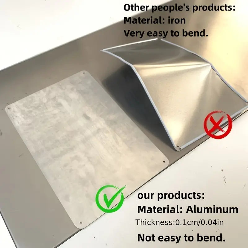 Funny Retro Aluminum Metal Sign for Home or Cafe Decor