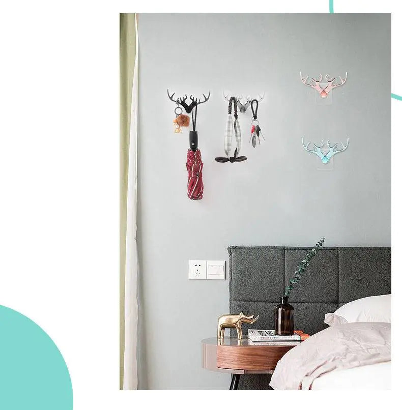Antler Shaped Wall Hook for Aesthetic Home Decor