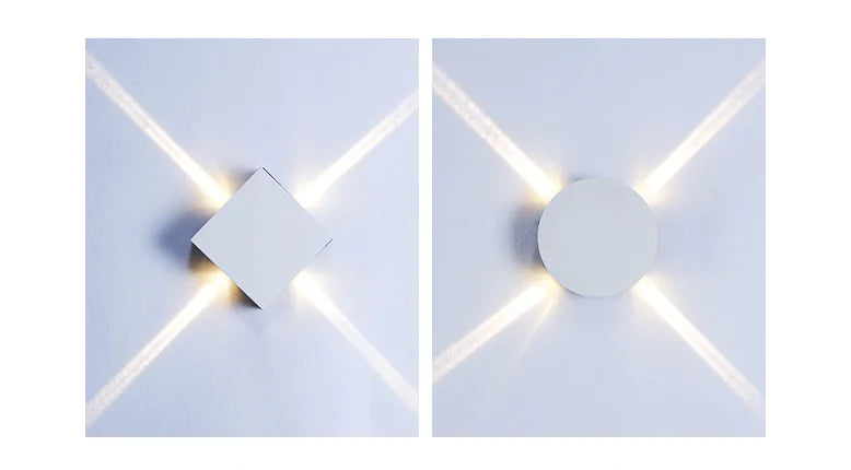 LED Cross Effect Wall Lamp for Modern Home Decor