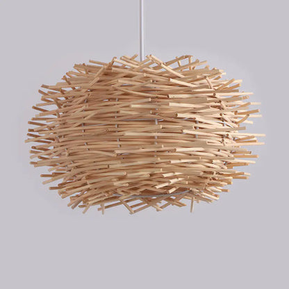 Southeast Asian Rattan Pendant Light