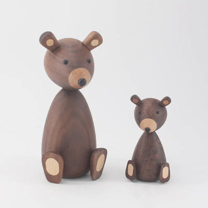 Danish Solid Wood Squirrel Figurine - Home Decor