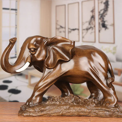 Resin Elephant Figurine for Home Decor (One Piece)