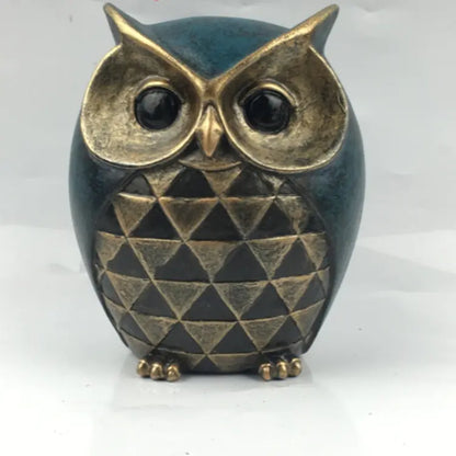 Owl Art Resin Decor