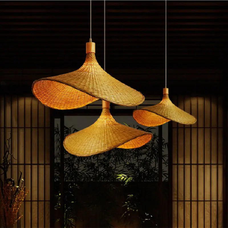 Bamboo Pendant Light - Creative Asian Style Design
